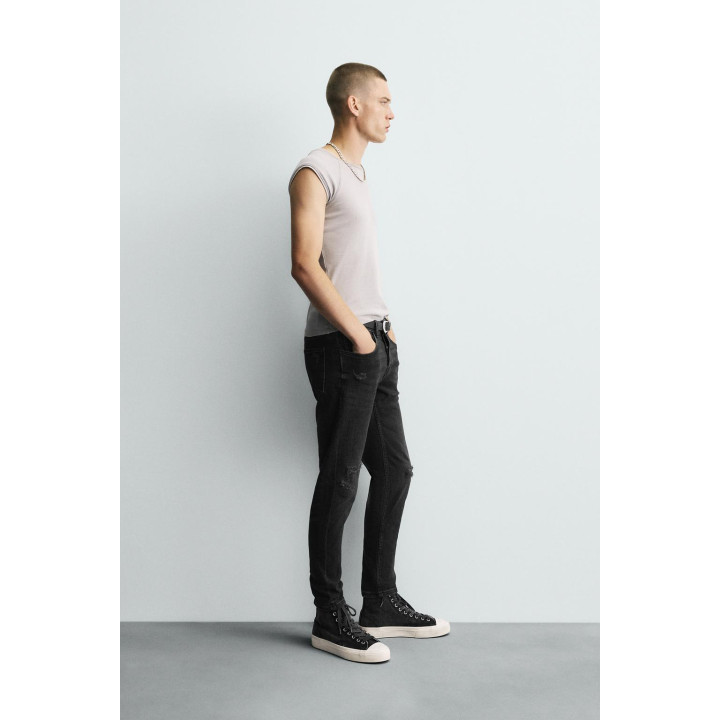 ДЖИНСЫ SKINNY FIT С РАЗРЕЗАМИ