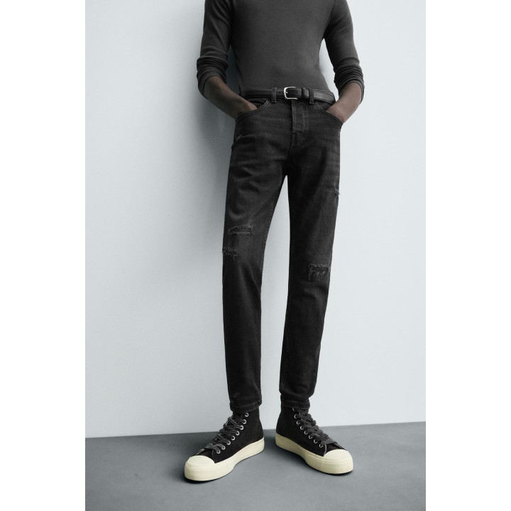 ДЖИНСЫ SKINNY FIT С РАЗРЕЗАМИ