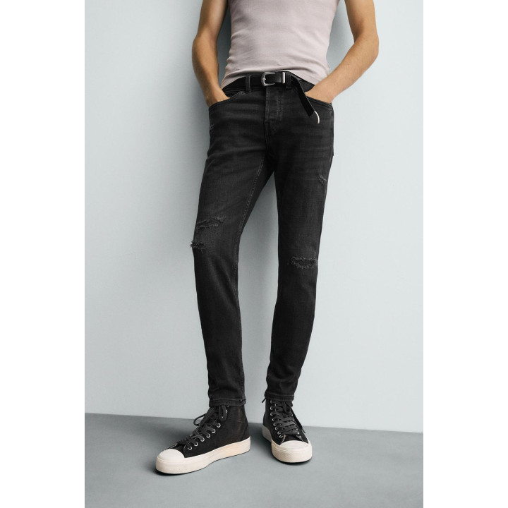 ДЖИНСЫ SKINNY FIT С РАЗРЕЗАМИ