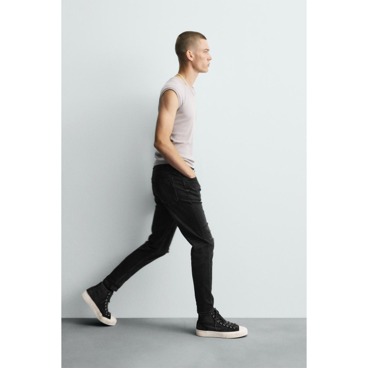 ДЖИНСЫ SKINNY FIT С РАЗРЕЗАМИ