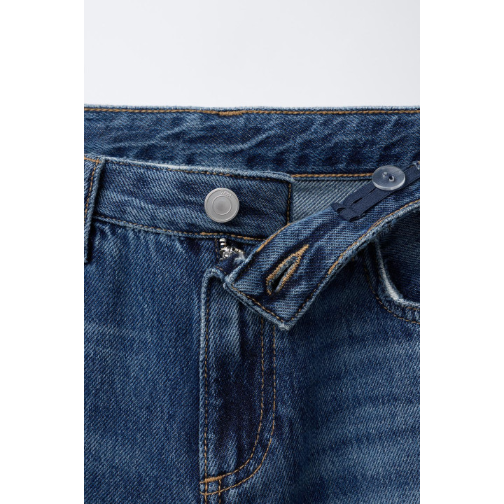 ДЖИНСЫ WIDE LEG С РАЗРЕЗАМИ