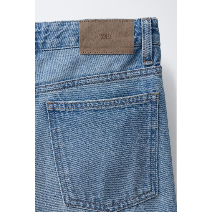 ДЖИНСЫ WIDE LEG С ОТВОРОТАМИ