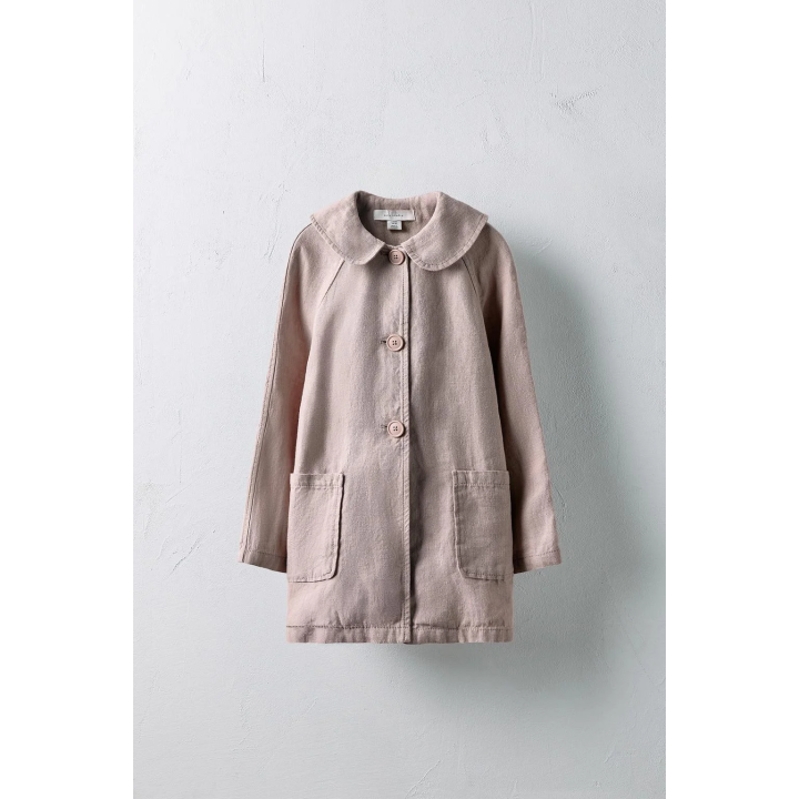Тренч из 100% льна ограниченной коллекции для детей 6-10 лет