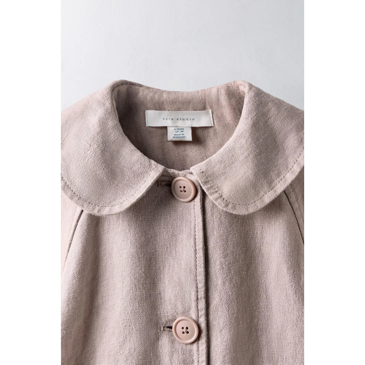 Тренч из 100% льна ограниченной коллекции для детей 6-10 лет
