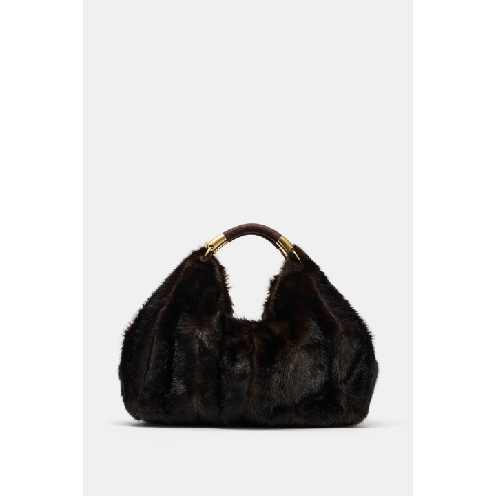 БОЛЬШАЯ СУМКА ИЗ ИСКУССТВЕННОГО МЕХА