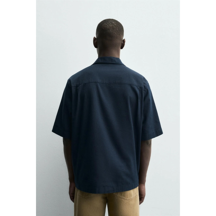 РУБАШКА-ПОЛО ИЗ ХЛОПКА И ЛЬНА