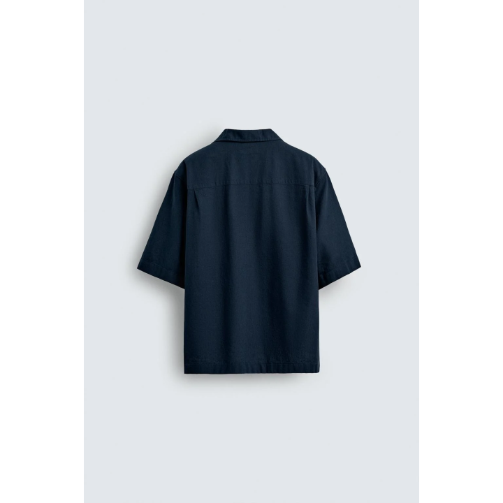 РУБАШКА-ПОЛО ИЗ ХЛОПКА И ЛЬНА