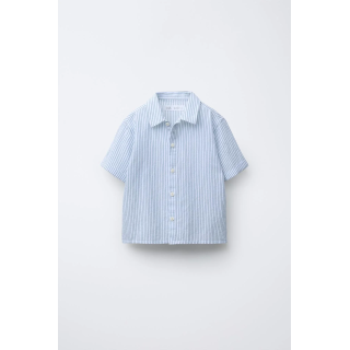 РУБАШКА В ПОЛОСКУ С ТЕКСТУРОЙ