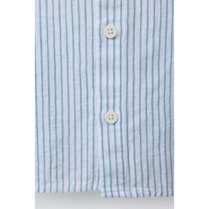 РУБАШКА В ПОЛОСКУ С ТЕКСТУРОЙ