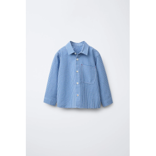 РУБАШКА В КЛЕТКУ ВИШИ С КАРМАНОМ