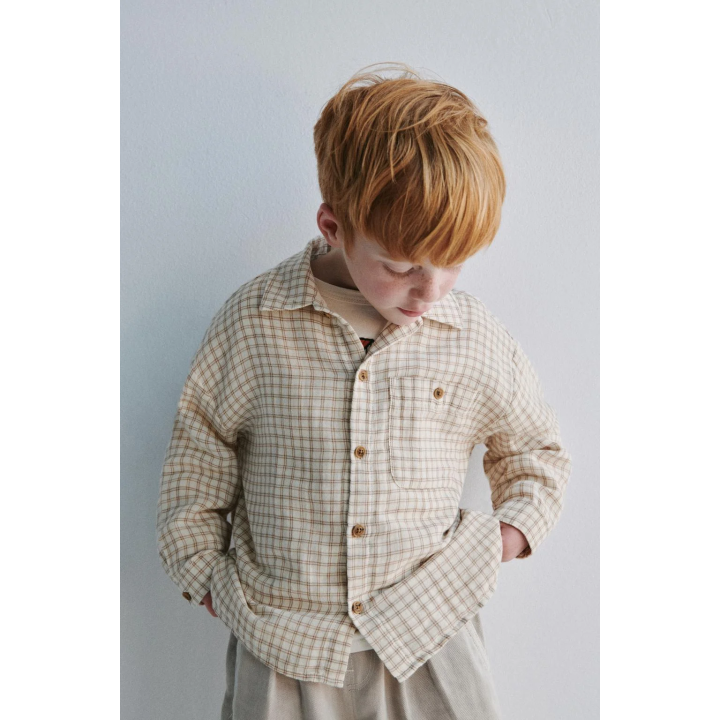 РУБАШКА В КЛЕТКУ С КАРМАНОМ