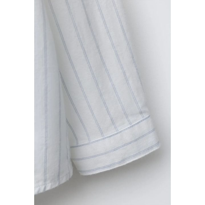 Теплая рубашка в полоску