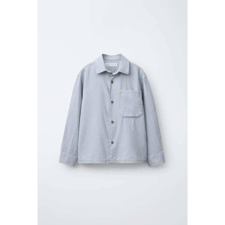 ФЛАНЕЛЕВАЯ РУБАШКА С КАРМАНОМ