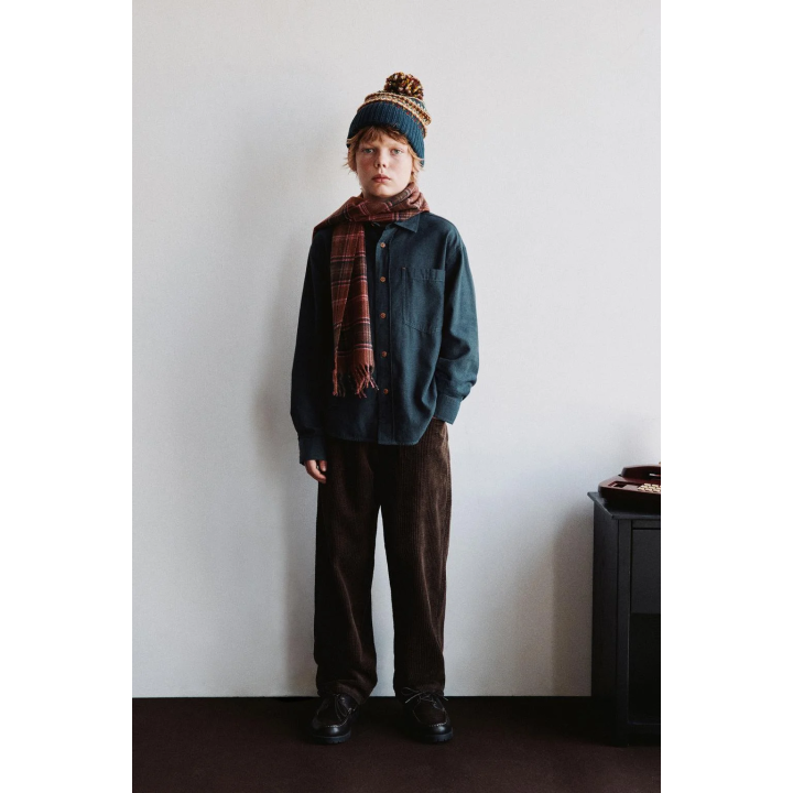 ФЛАНЕЛЕВАЯ РУБАШКА С КАРМАНОМ