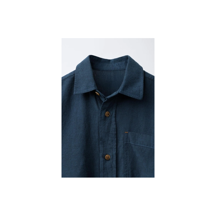 ФЛАНЕЛЕВАЯ РУБАШКА С КАРМАНОМ