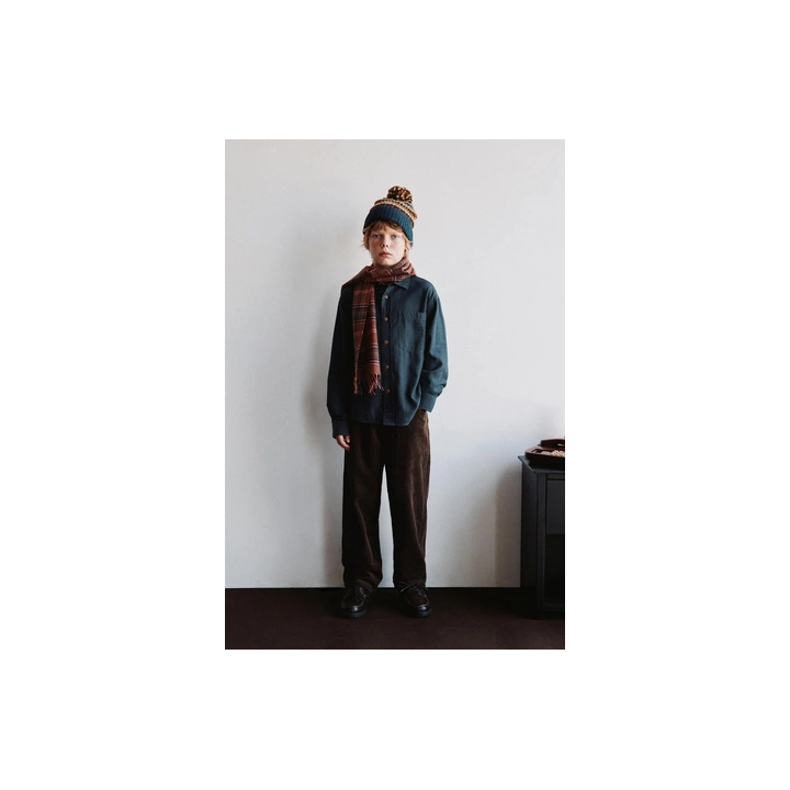 ФЛАНЕЛЕВАЯ РУБАШКА С КАРМАНОМ