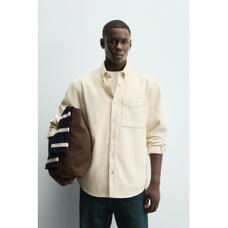 КУРТКА-РУБАШКА С КОНТРАСТНОЙ СТРОЧКОЙ