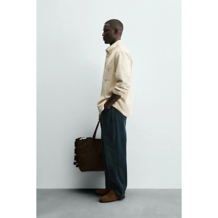 КУРТКА-РУБАШКА С КОНТРАСТНОЙ СТРОЧКОЙ