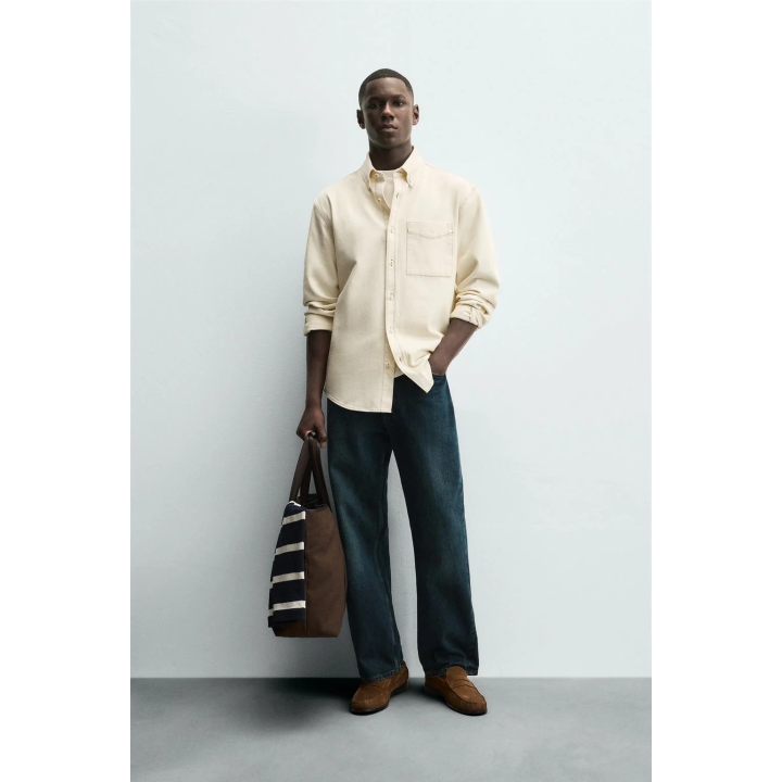 КУРТКА-РУБАШКА С КОНТРАСТНОЙ СТРОЧКОЙ