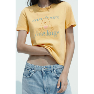 ФУТБОЛКА С ЭФФЕКТОМ ПОТЕРТОСТИ CARE BEARS™