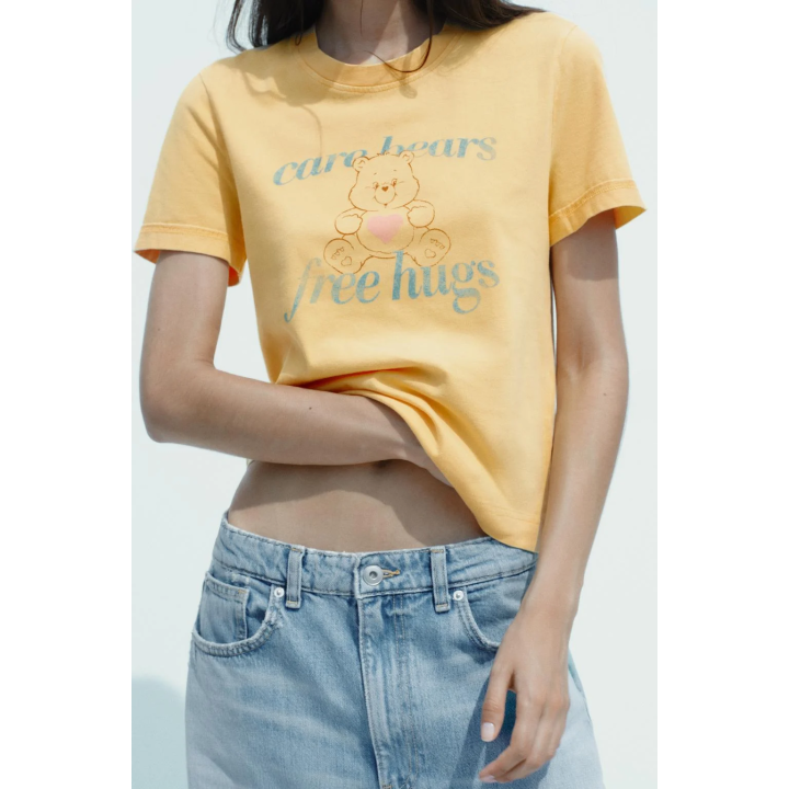 ФУТБОЛКА С ЭФФЕКТОМ ПОТЕРТОСТИ CARE BEARS™