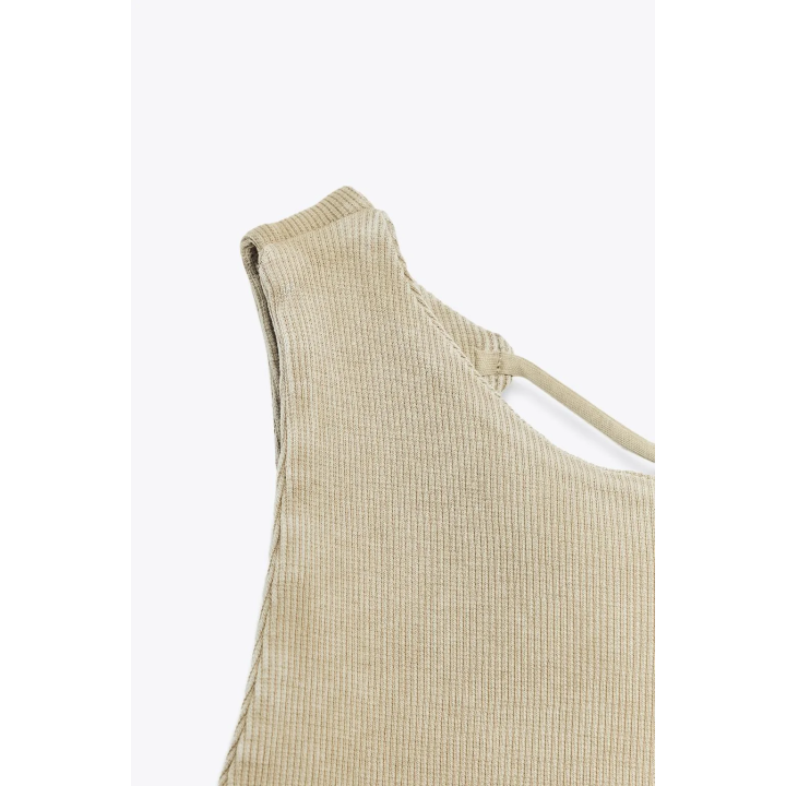 ФУТБОЛКА В РУБЧИК С ОТКРЫТОЙ СПИНОЙ