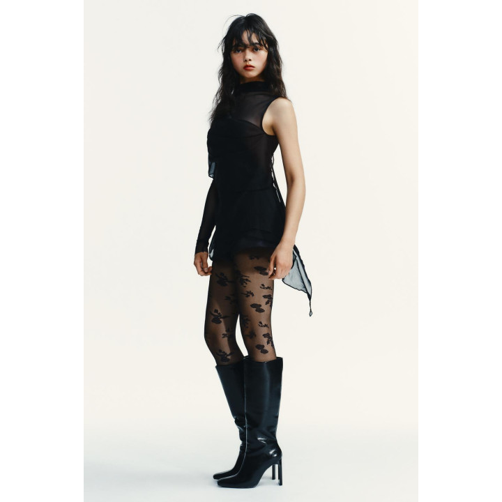 ТОП ИЗ ПОЛУПРОЗРАЧНОЙ ТКАНИ С РУКАВАМИ-НАКИДКАМИ