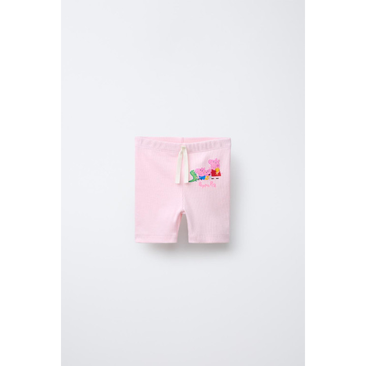 ЛЕГИНСЫ-ВЕЛОСИПЕДКИ В РУБЧИК С ПРИНТОМ PEPPA PIG ™