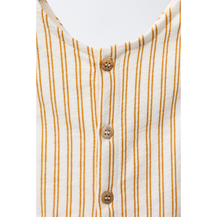 КОМБИНЕЗОН В ПОЛОСКУ С ЭТИКЕТКОЙ