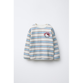 ФУТБОЛКА ИЗ ФЛИСА В ПОЛОСКУ HELLO KITTY © SANRIO