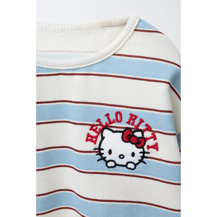 ФУТБОЛКА ИЗ ФЛИСА В ПОЛОСКУ HELLO KITTY © SANRIO