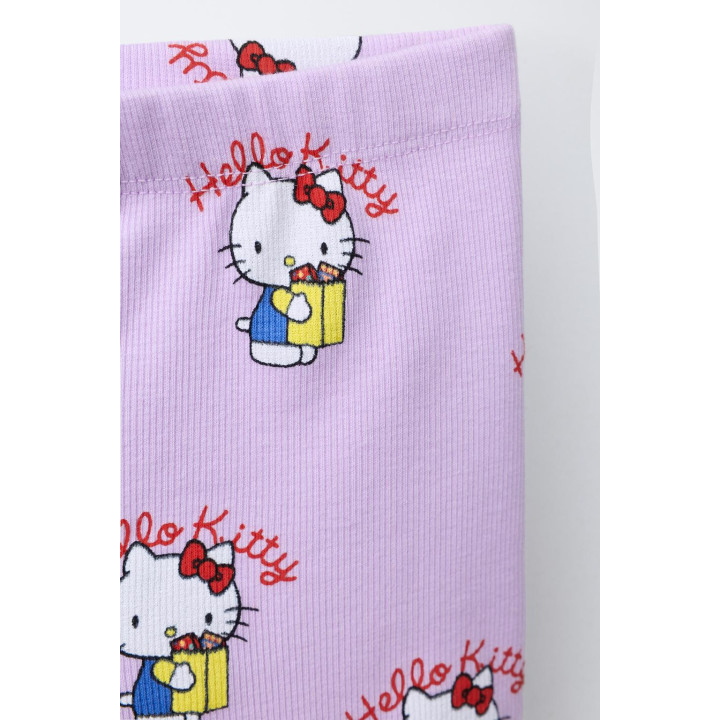 ЛЕГИНСЫ В РУБЧИК ВЕЛОСИПЕДНЫЕ HELLO KITTY © SANRIO