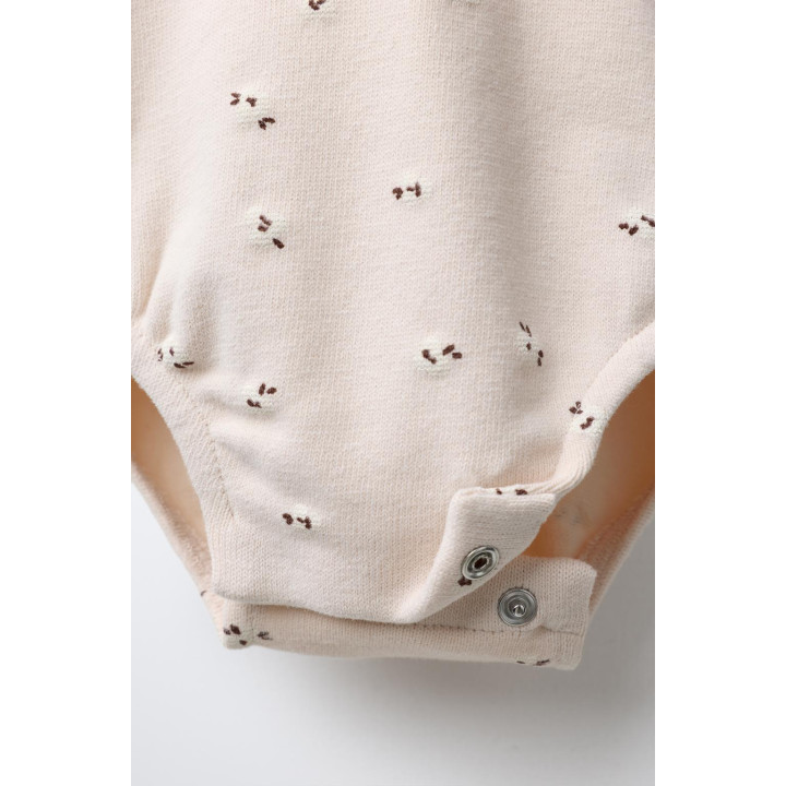 ТЕПЛОЕ БОДИ С ЦВЕТОЧНЫМ ПРИНТОМ