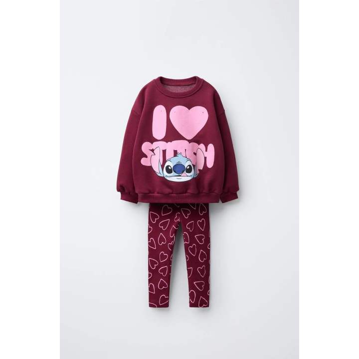 КОМПЛЕКТ ДЖОГИНГ, ТОЛСТОВКА И ЛЕГИНСЫ В РУБЧИК LILO & STITCH © DISNEY