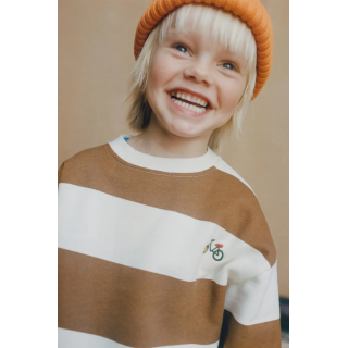 ТОЛСТОВКА В ПОЛОСКУ С ВЫШИВКОЙ