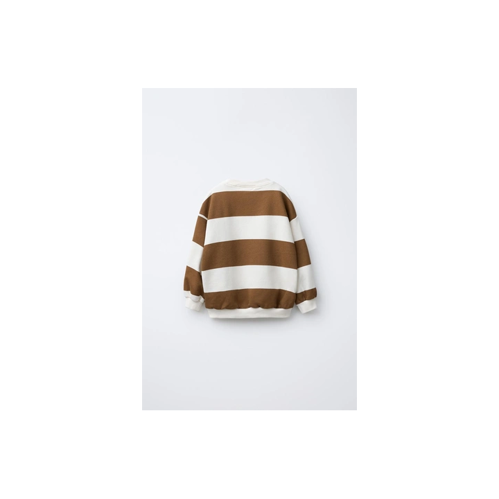 ТОЛСТОВКА В ПОЛОСКУ С ВЫШИВКОЙ