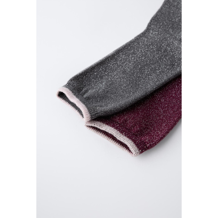 Набор из двух длинных носков с блеском