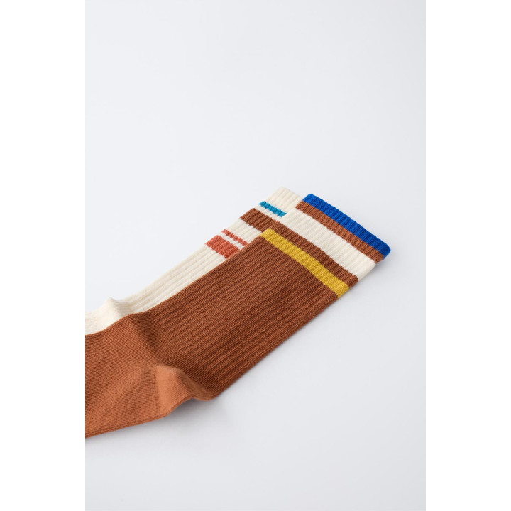 Набор из 2 пар длинных носков в полоску