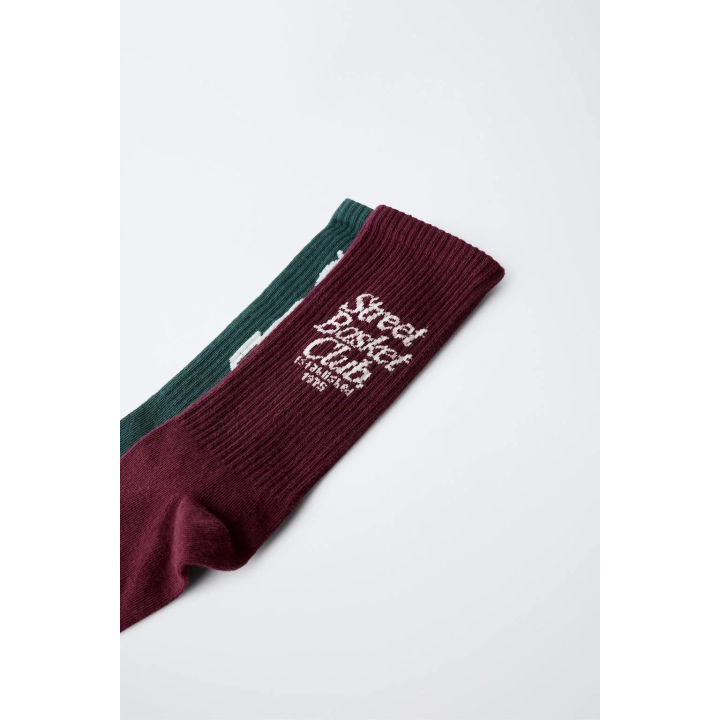 Набор из 2 пар носков с надписями