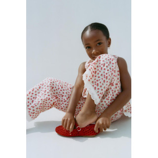 БРЮКИ-КЮЛОТЫ С ЦВЕТОЧНЫМ УЗОРОМ