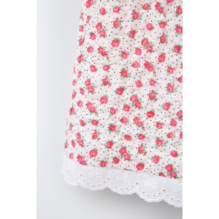 БРЮКИ-КЮЛОТЫ С ЦВЕТОЧНЫМ УЗОРОМ