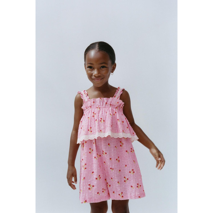 КОМБИНЕЗОН С ЦВЕТОЧНЫМ ПРИНТОМ