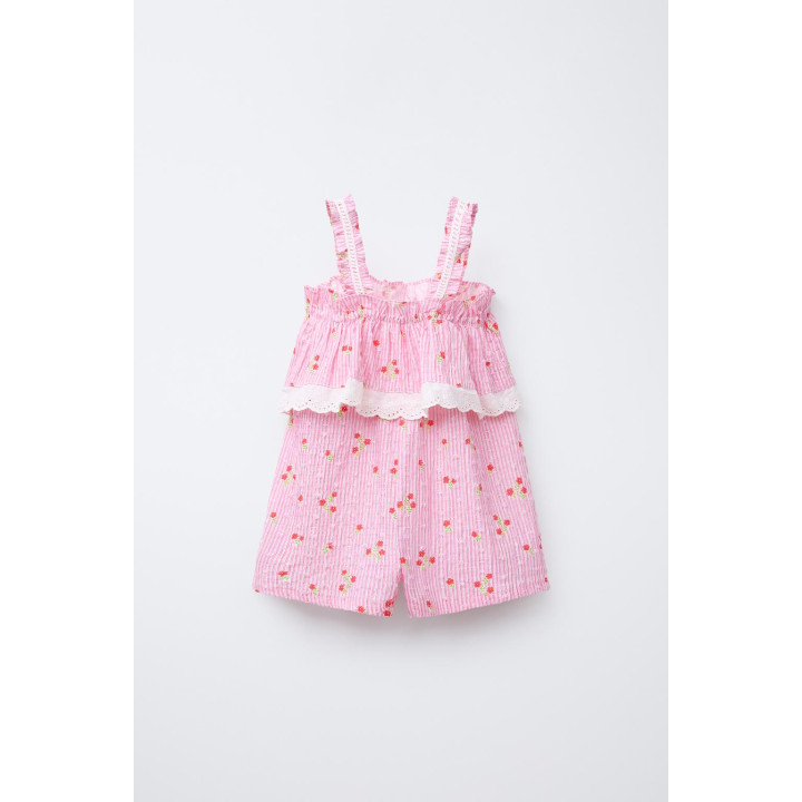 КОМБИНЕЗОН С ЦВЕТОЧНЫМ ПРИНТОМ