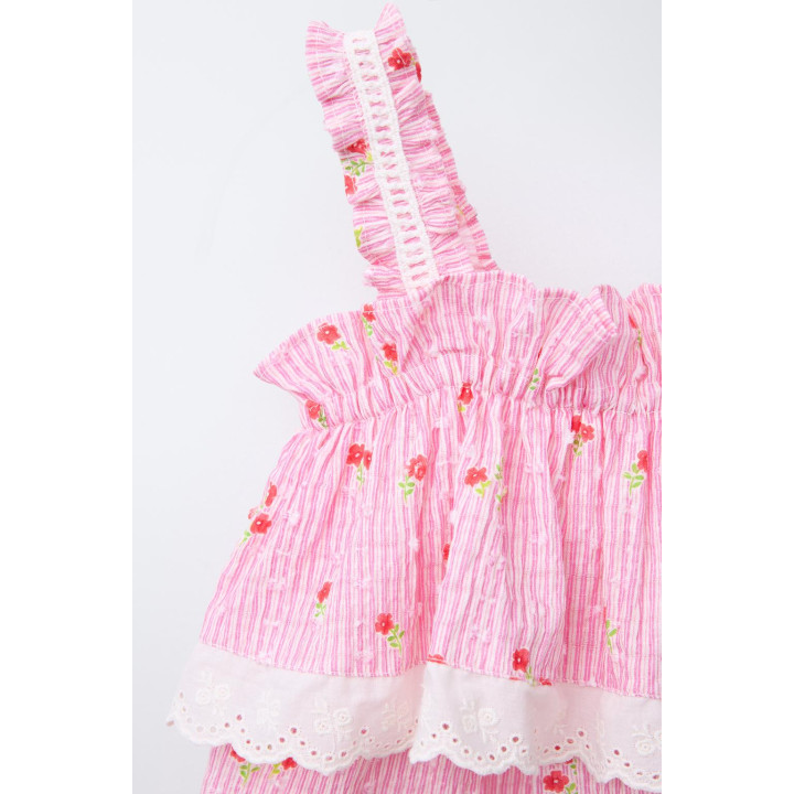 КОМБИНЕЗОН С ЦВЕТОЧНЫМ ПРИНТОМ