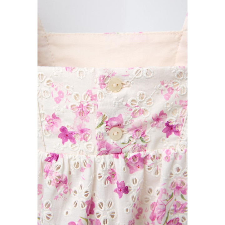 ТОП ШИФФЛИ С ЦВЕТОЧНЫМ ПРИНТОМ