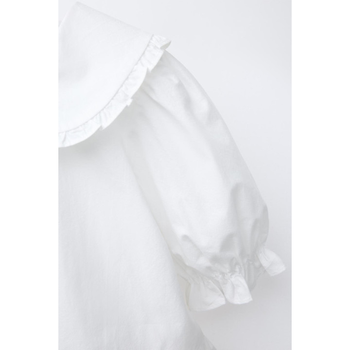 РУБАШКА С КРУГЛЫМ ВОРОТНИКОМ