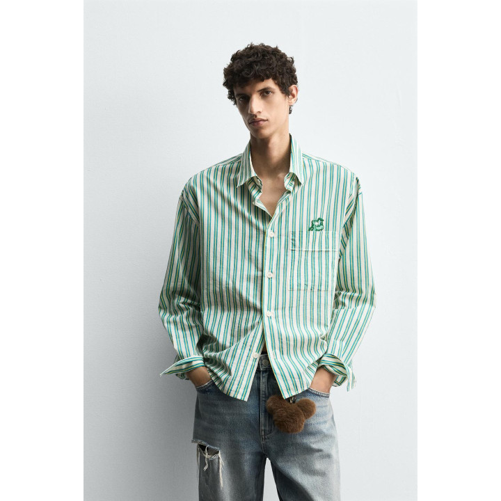 РУБАШКА В ПОЛОСКУ С ПРИНТОМ PLUTO HARRY LAMBERT FOR ZARA X DISNEY