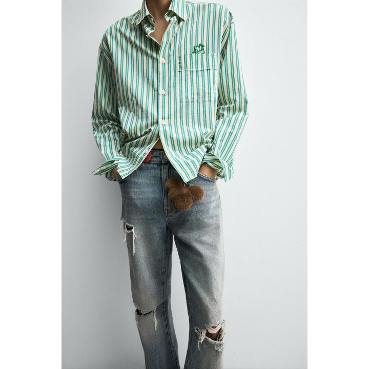 РУБАШКА В ПОЛОСКУ С ПРИНТОМ PLUTO HARRY LAMBERT FOR ZARA X DISNEY