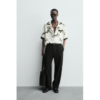 РУБАШКА С АНИМАЛИСТИЧЕСКИМ ПРИНТОМ