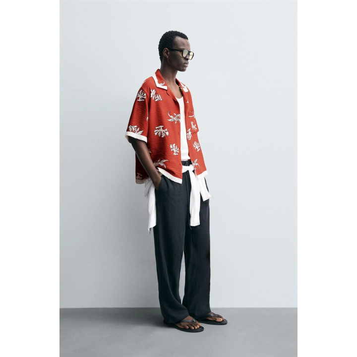 РУБАШКА С ПРИНТОМ «КАРПЫ»